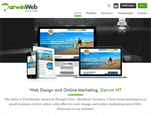 Tablet Screenshot of darwinwebdesign.com.au